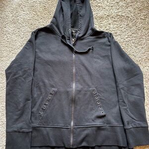 Black Zip-Up Hoodie
